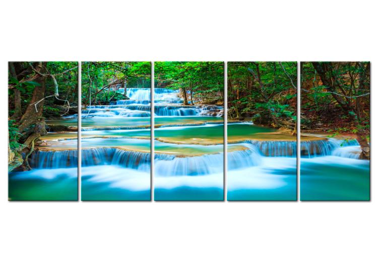 Canvas Print Sapphire Waterfalls I