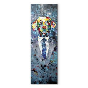 Canvas Dog in a Suit