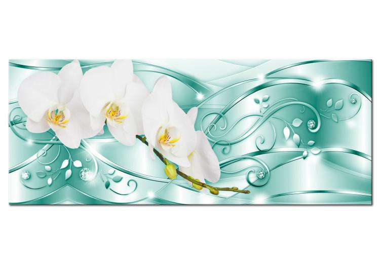 Canvas Print Flowering (1 Part) Wide Green