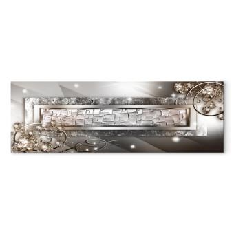 Canvas Glass and Crystals (1-part) Narrow Beige