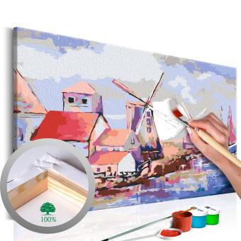Paint by Number Kit Windmills (Landscape)