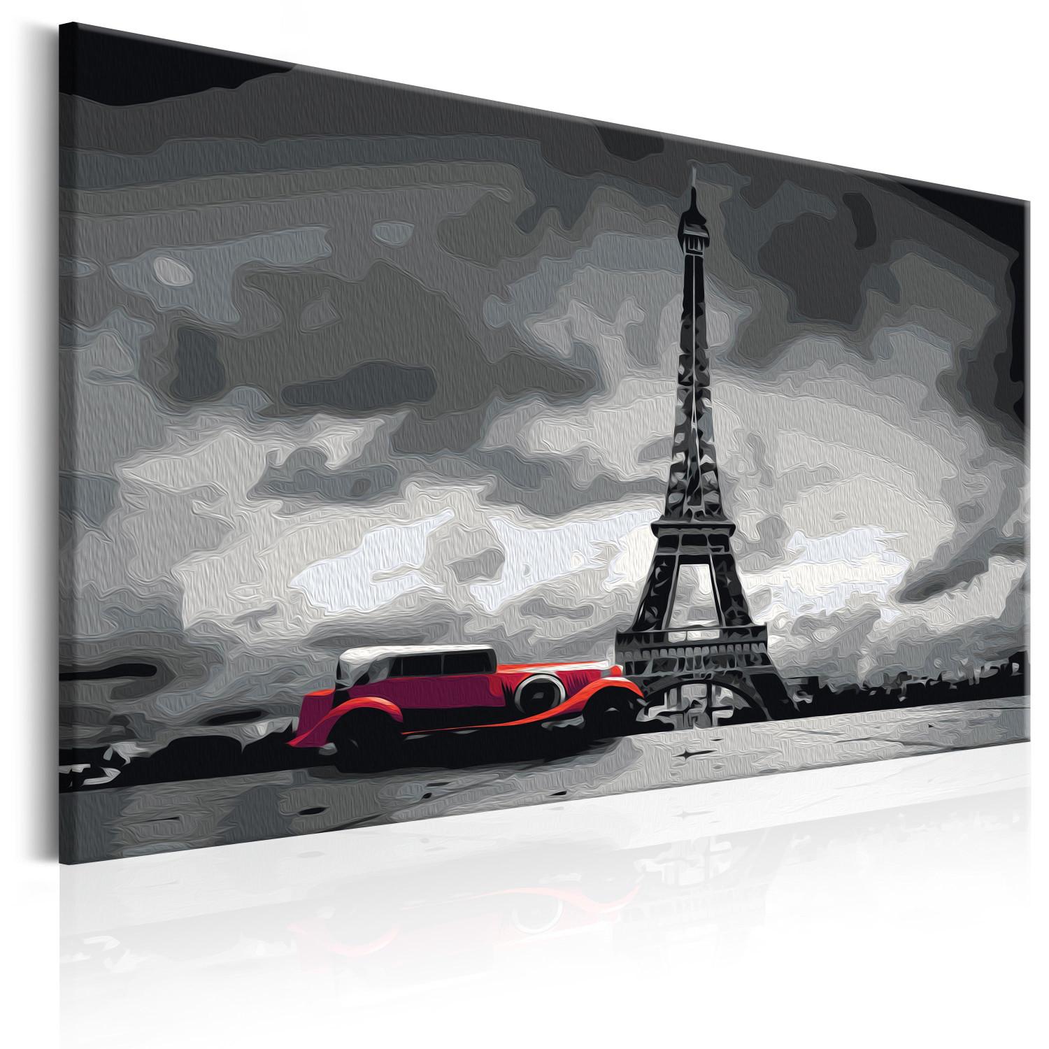 Paint by Number Kit Paris (Red Limousine)