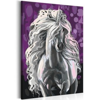 Paint by Number Kit White Unicorn
