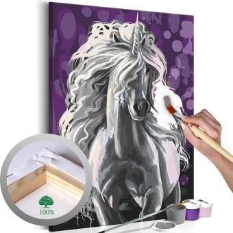 Paint by Number Kit White Unicorn