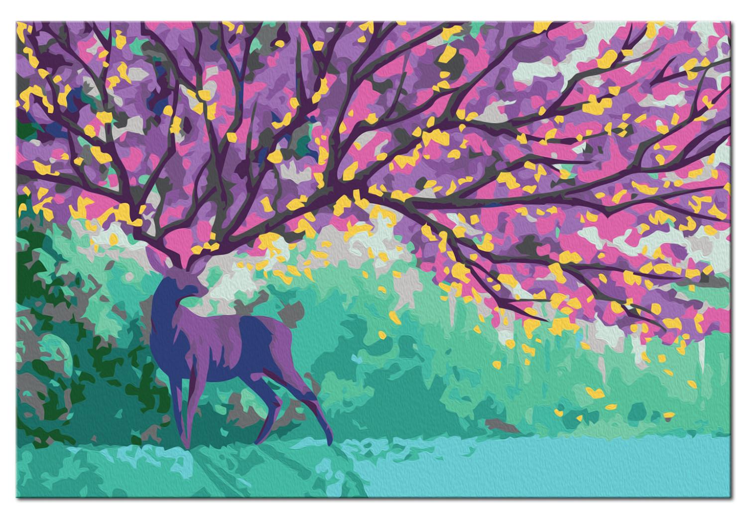 Paint by Number Kit Purple Deer