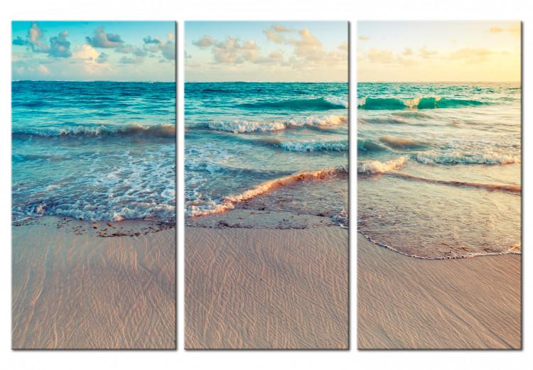 Canvas Print Beach in Punta Cana (3 Parts)