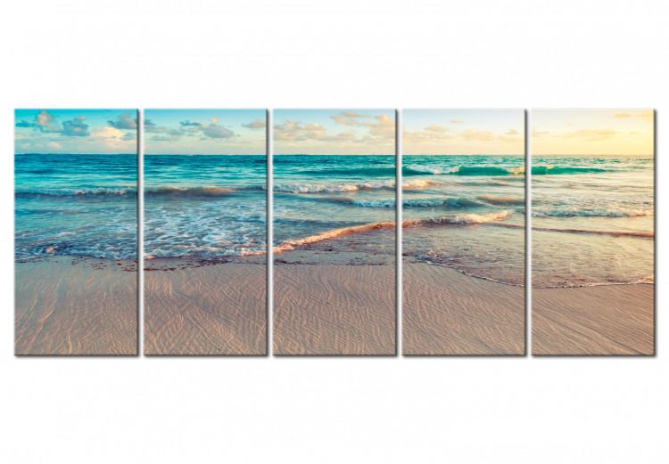 Canvas Print Beach in Punta Cana (5 Parts) Narrow