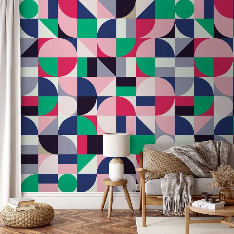 Wallpaper Geometric Mosaic (Colourful)