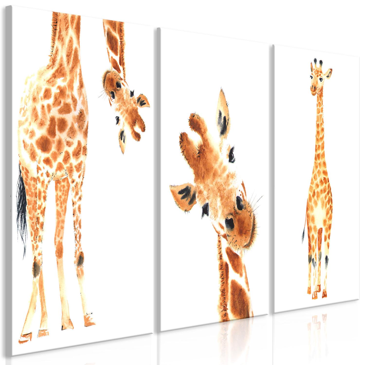 Canvas Funny Giraffes (3 Parts)