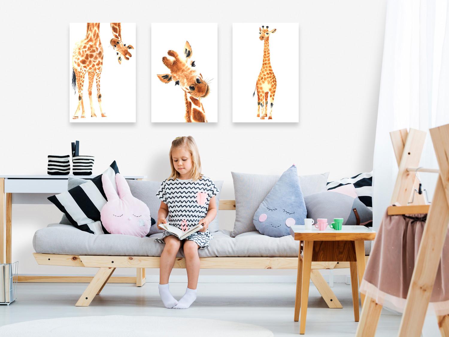 Canvas Funny Giraffes (3 Parts)
