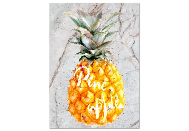 Canvas Print Pineapple and Marble (1 Part) Vertical