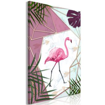 Canvas Flamingo Walk (1 Part) Vertical