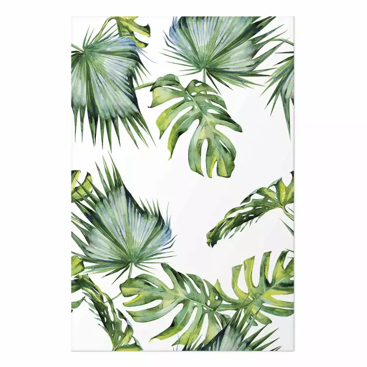Jungle Vibe - tropical green composition with a botanical motif