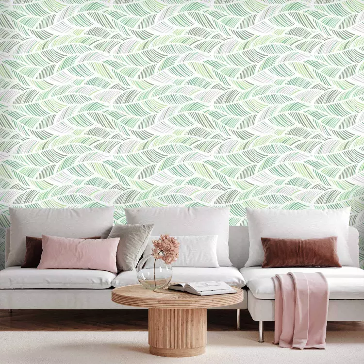 Wallpaper Green Waves