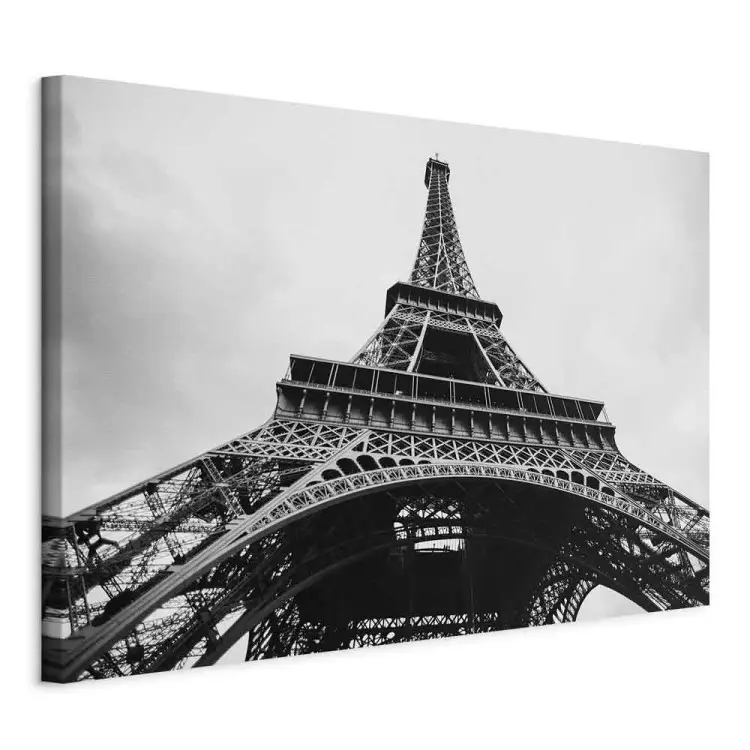 Paris Icon - Black and White Architecture of Eiffel Tower