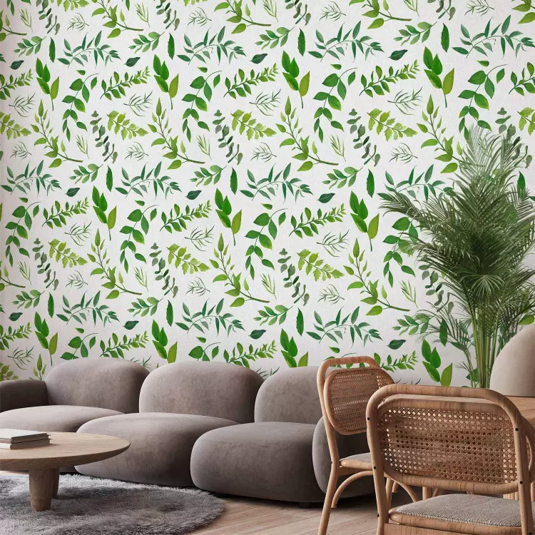 Wallpaper Green Twigs