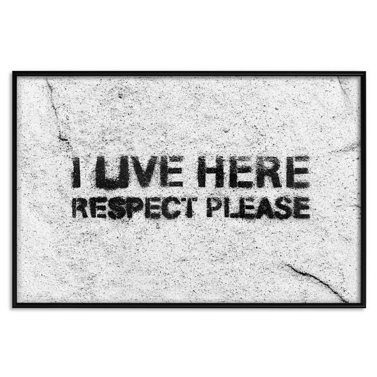 Poster I Live Here, Respect Please [Poster]