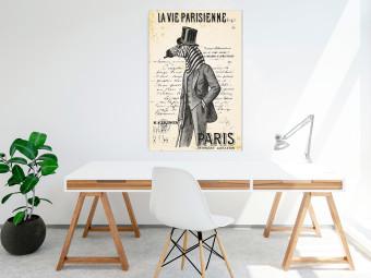 Poster La Vie Parisienne - retro composition with a character with an animal head