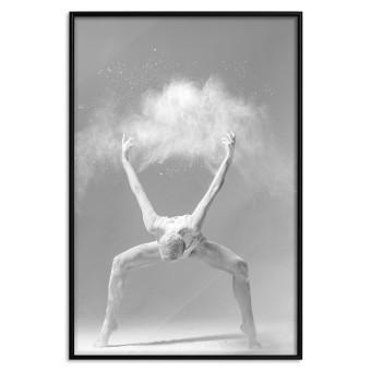 Gallery wall Amazing Pose - black and white composition with a dancing ballet figure