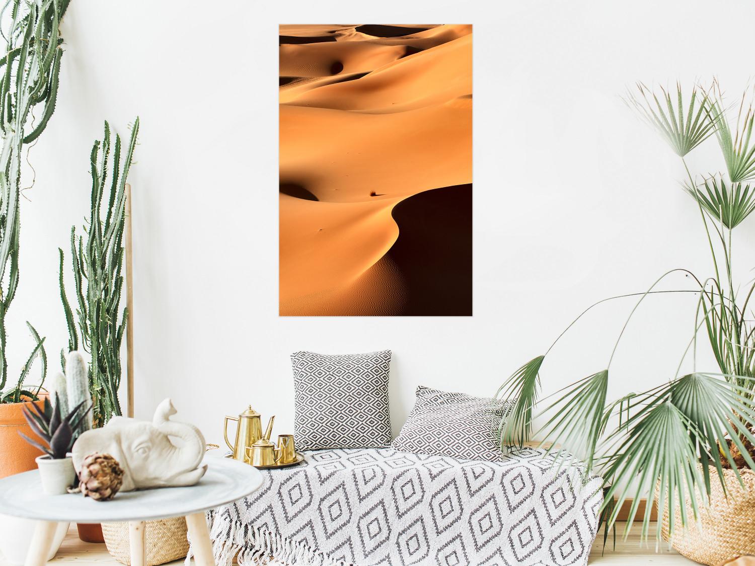 Poster Desert with Hot Sand - warm landscape in the center of Morocco