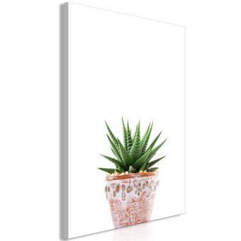 Canvas Succulents In Pot (1 Part) Vertical