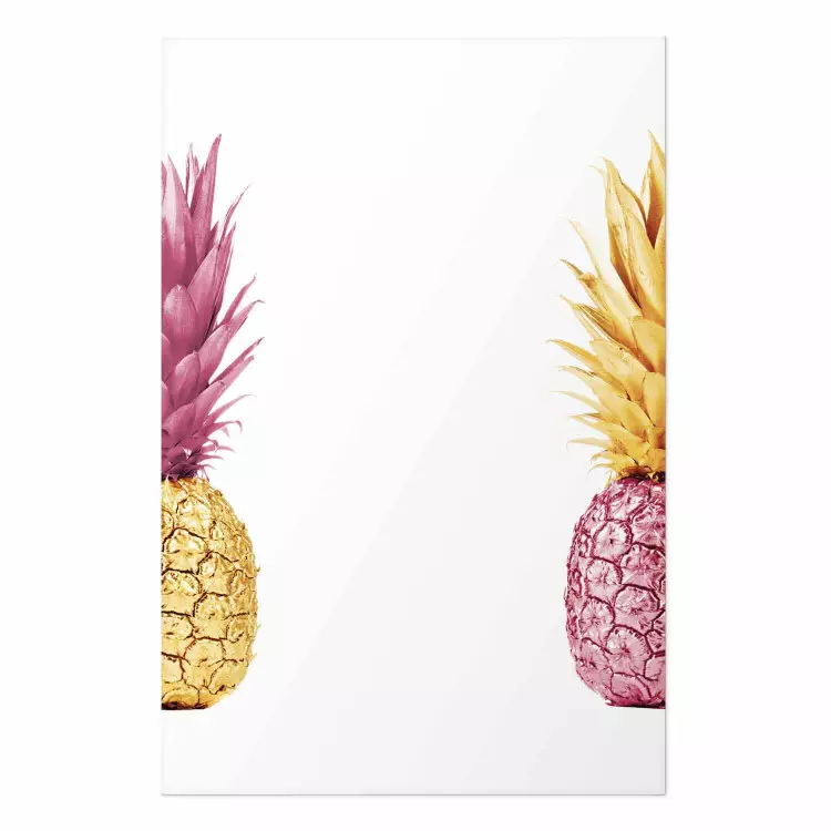 Gallery wall Contrasts - composition with colorful tropical fruits and white background