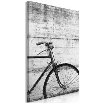 Canvas Bicycle And Concrete (1 Part) Vertical