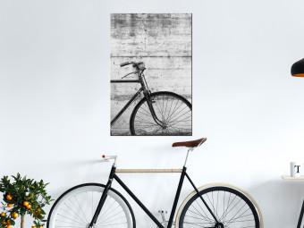 Canvas Bicycle And Concrete (1 Part) Vertical