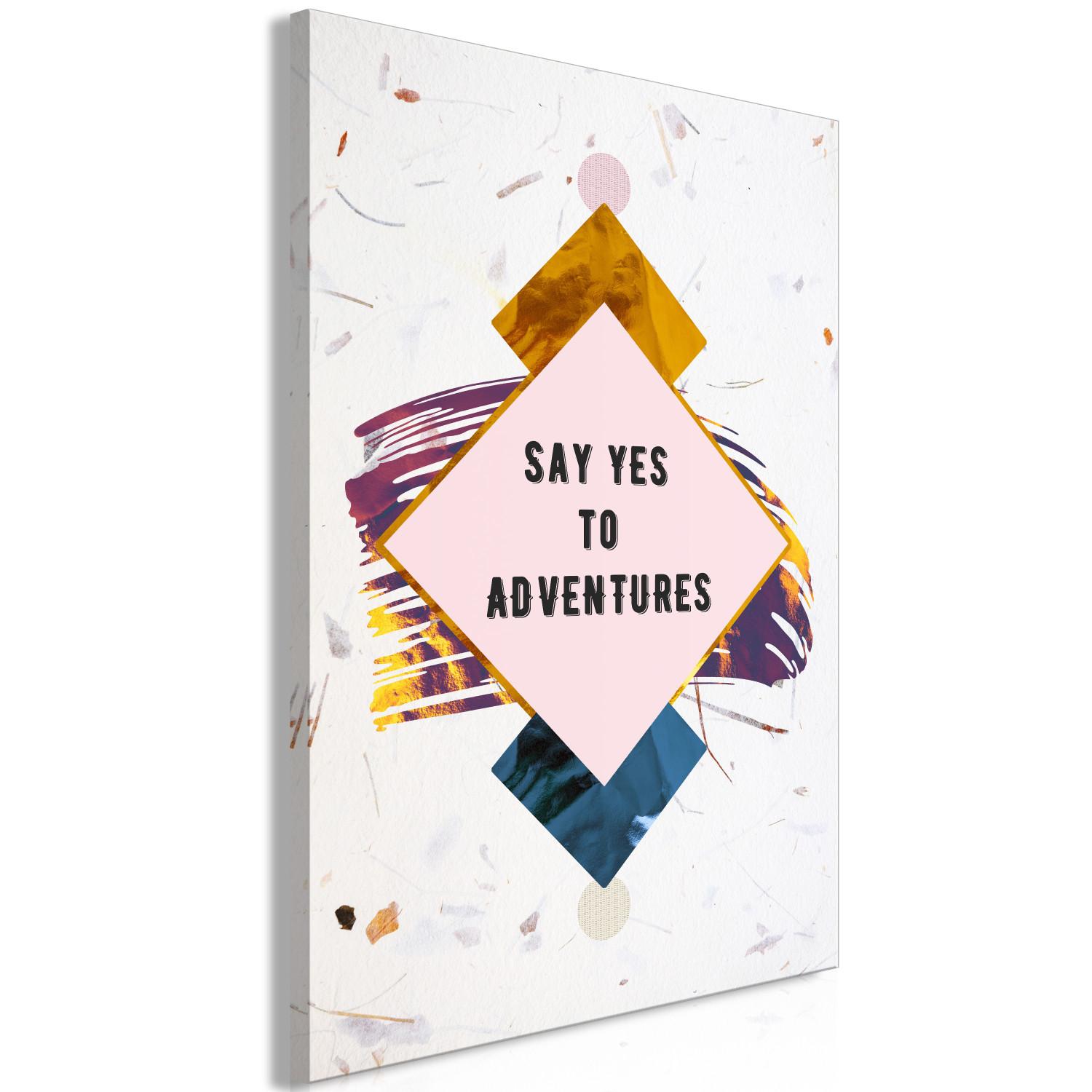 Canvas Say Yes to Adventures (1 Part) Vertical