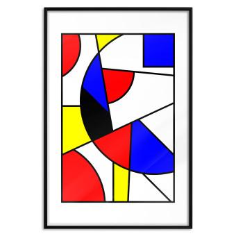 Gallery wall De Stijl Abstraction - colorful composition with geometric shapes