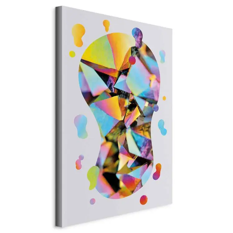 Rainbow abstraction - colorful shape with non-obvious geometry