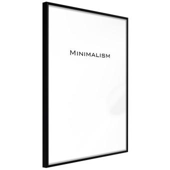 Minimalism - black and white simple composition with English text