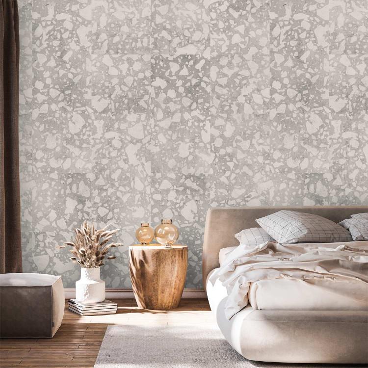 Wallpaper Cement Terrazzo (Light Grey)