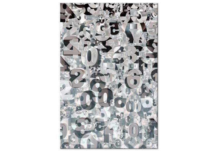 Canvas Print Magic of numbers - abstract composition from numbers with a 3D effect