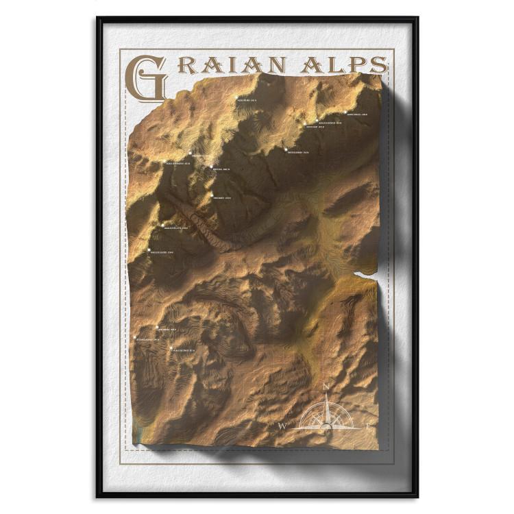 Poster Isometric Map: Graian Alps [Poster]