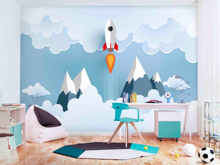 Wall Mural Rocket in the Clouds