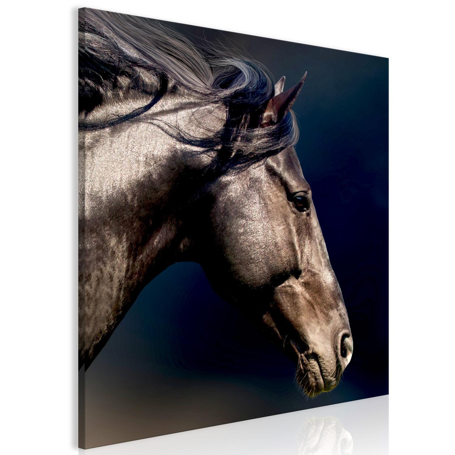 Canvas Unfolded Mane - Artistic photo with horse detail