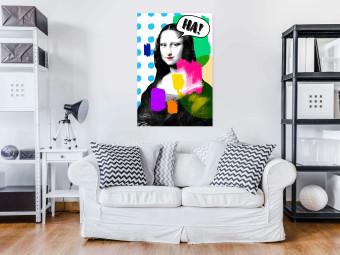Poster Mona Lisa Pop Art - portrait of a woman in an abstract colorful motif