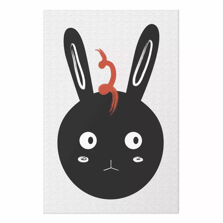 Poster Rabbit Sees Everything - abstract animal with orange fur