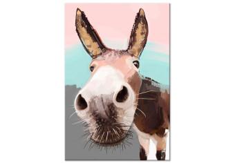 Canvas Curious Donkey (1 Part) Vertical