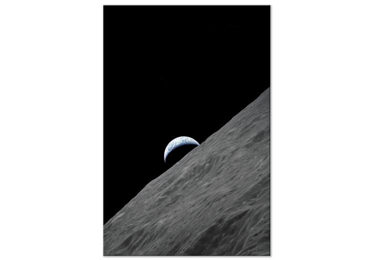 Canvas Print View of the Earth from the moon - a cosmic planet and cosmos landscape