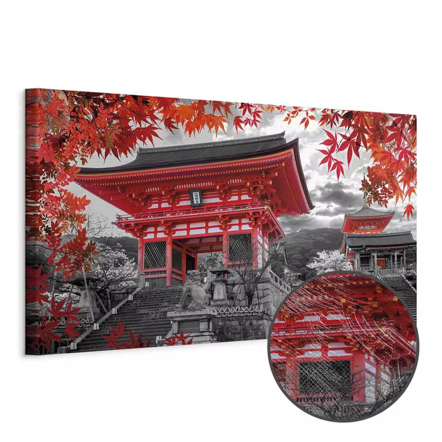 日本画 横22㎝、縦28.5㎝ 日本画 横22㎝、縦28.5㎝ Canvas Print Kyoto, Japan Narrow