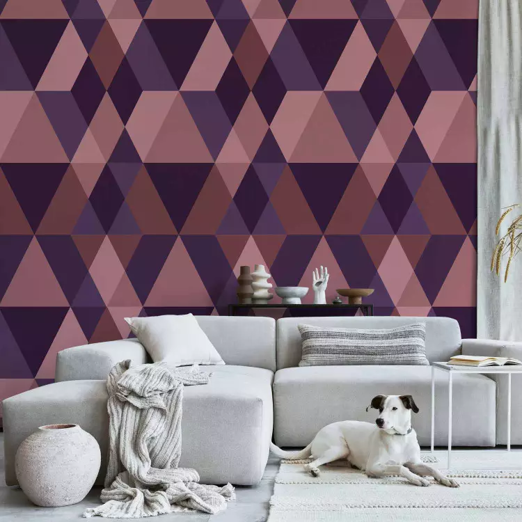 Wallpaper Triangles of Purple