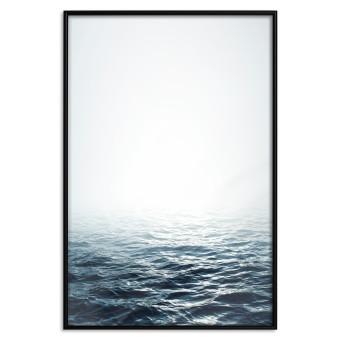 Gallery wall Ocean Water - seascape of waves on sea against white glare