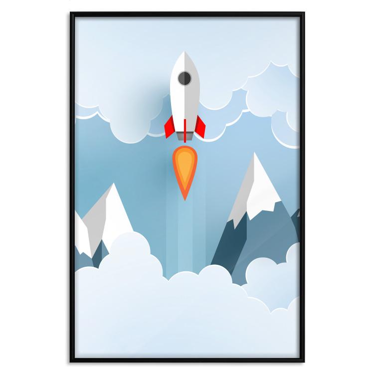 Poster Rocket in the Clouds [Poster]