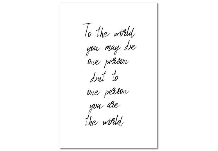 Canvas Print You're My World (1 Part) Vertical