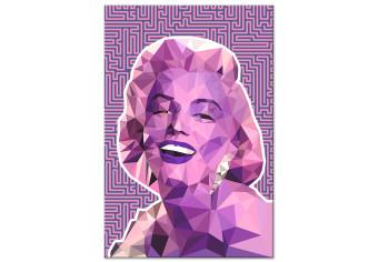 Canvas Merlin Monroe - geometric composition in the pop art style