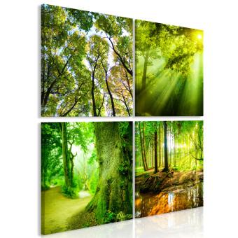 Canvas Forest Walk (4 Parts)