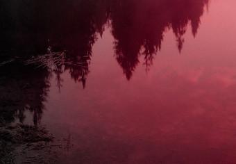 Canvas Purple Lake (1 Part) Wide