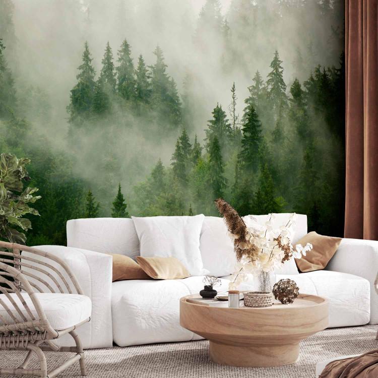 Wall Mural Mountain Forest (Green)